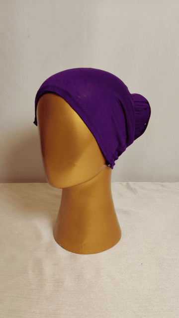 Bun Shape Cap - Plum